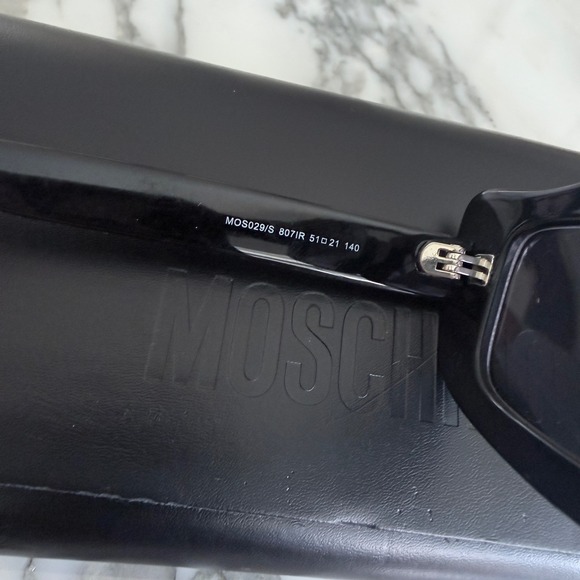 Moschino Sunglasses 8071R Black logo Womens Unisex Made‎ in Italy main image 6